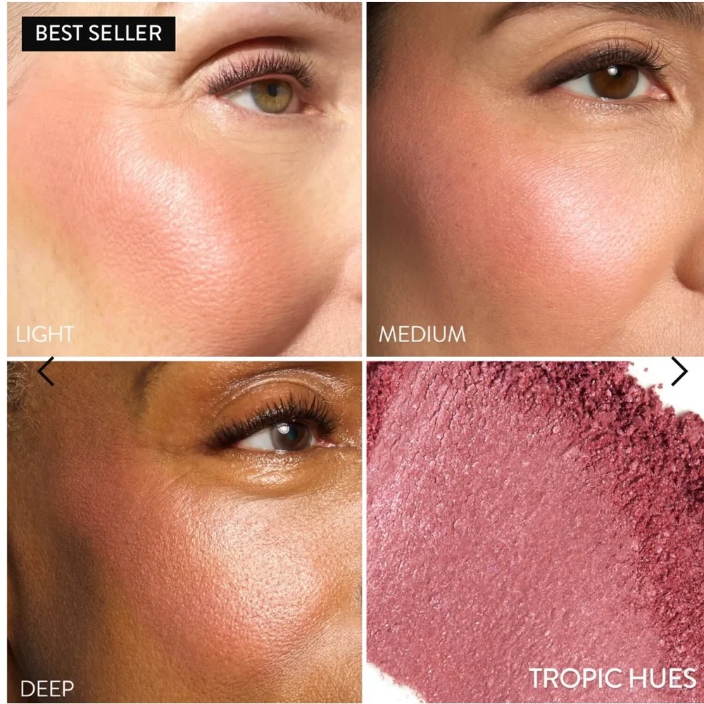 Laura Geller Baked Blush n Brighten Marbleized Blush Tropic Hues Satin Finish